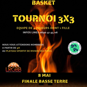 Finale du tournoi Gwada Street Basket à Rivière des Pères
